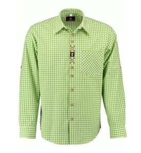 Chemise Oktoberfest 100% coton Style cerf Style bavarois traditionnel allemand Trachten Mode chemise brodée de créateur blanc - Product Image 5