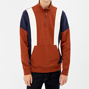 Jersey de bloque de lana de algodón de calidad Superior, sudadera con capucha de cuello redondo, Sudadera de punto bordado LARGO DE Terry francés de alta calidad - Product Image 3