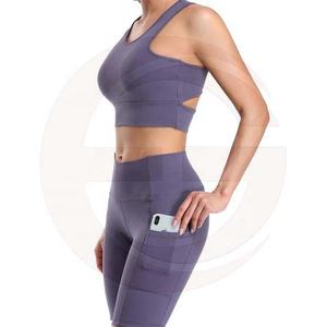 Haut court et Durable de Yoga pour femmes, combinaison de gymnastique, vêtements d'entraînement, produit - Product Image 1