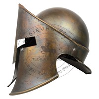 Casque grec historique 300 en laiton antique de haute qualité pour reconstitutions grecques et usine indienne historique