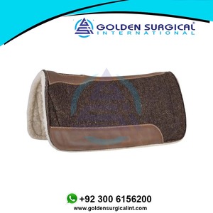 Tapis de selle d'équitation classique mélangé feutre/polaire 1in <span class=keywords><strong>Pad</strong></span> et coussinets bareback - Product Image 4