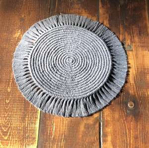 Mantel Individual decorativo de cordón de algodón de macramé ecológico grande de Isar International, multicolor para uso en la pared de la oficina en el hogar para - Product Image 6