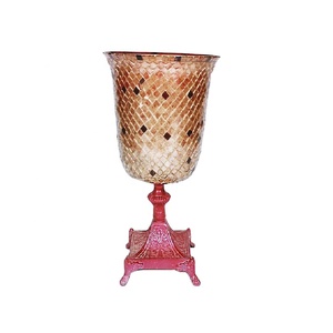 Lampe bougie rouge, scintillante décorative de mariage - Product Image 1