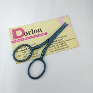 Recortadora de Nariz de acero inoxidable con punta roma redonda de 3,5 \ ", tijeras de pelo de nariz redondeada para orejas, cejas, barba y bigote, recorte - Product Image 4