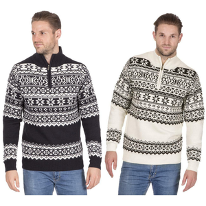 2024 pull côtelé en coton surdimensionné fabriqué à la main pour hommes tricots décontractés couleurs personnalisables tailles respirant au Bangladesh - Product Image 2