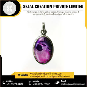 Fourniture en gros de pendentifs en pierres précieuses en argent sterling 925 breloques fines avec placage d'argent commande en gros à bas prix - Product Image 2