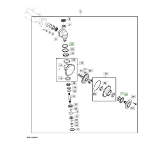 Piezas para Tractor JD JohnDeere, kit de sello, número de parte, SJ14405 - Product Image 1