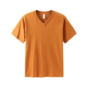 Camiseta de Algodón Transpirable con Cuello en V Personalizada para Hombre, Corte Moderno Informal, Estilo Urbano Tendencia 2025 - Product Image 6