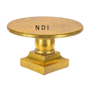 Vaisselle d'hôtel de luxe accessoires de décoration présentoir à gâteau arrondi plaqué argent fêtes de mariage plateau à gâteau support en métal - Product Image 3