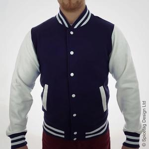 Custom Design Wholesale Formal Winter Letterman Varsity <b>Jacket</b> 100% Polyester Satin Style Men - Product Image 2