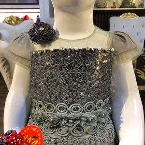 ชุดเดรสชุบกล่องแฟนซีเด็ก,ชุดเดรสงานปาร์ตี้ชุดเดรสกล่องผ้าไหมชุบพร้อมที่คาดผมชุดแต่งงาน - Product Image 4