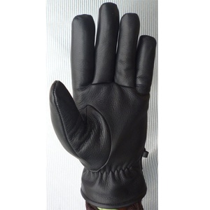 Hommes conduite cerf gants vie quotidienne confortable laine doublé cuir véritable noir uni hiver acrylique personnalisé printemps Style UK - Product Image 2