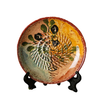 Râpe à fromage espagnole en porcelaine bleue lavande, avec plateau et bol