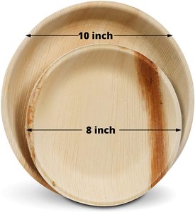 Venta caliente desechable ecológico biodegradable planta Areca hoja de palma platos Picnic boda restaurante fabricante directo TOP - Product Image 2
