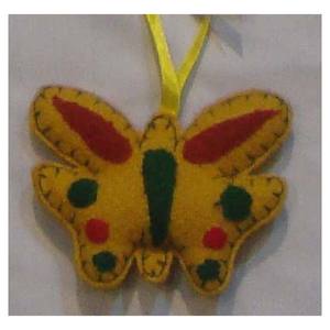 Christmas Hanging Ornament Fabric Beautiful Butterfly Shape Item - Product Image 1
