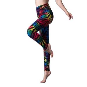 กางเกงเลกกิ้งออกกำลังกายโยคะสำหรับผู้หญิง คุณภาพพรีเมียมจากโรงงานโดยตรง พิมพ์ลายแบบซับลิเมชั่น ทรงเข้ารูป ยืดได้สี่ทิศทาง - Product Image 1