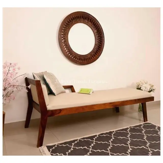 Stijlvolle Custom Design Single Sofa Accent Indische Stijl Diwan Voor Vijf Sterren Hotel Woonkamer