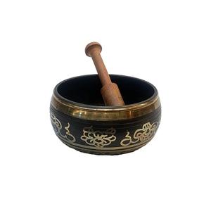 Cuenco de latón de diseño atractivo con Striker de madera Cuenco de Canto de meditación de Yoga de alta calidad al precio más barato - Product Image 5