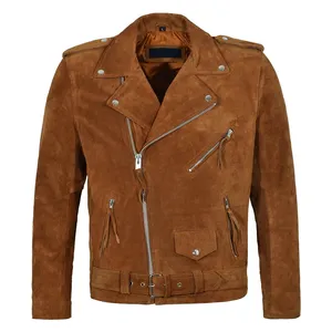 Mode Ontwerpen Classic Biker Jacket Motorcycle Motor Pu Leren Jas Voor Mannen En Vrouwen Slim Fit