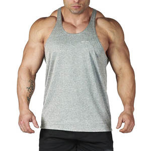 Sur mesure mâle sans manches gilet Fitness musculation vêtements de sport tricoté débardeur imprimer grande taille maillots vierges - Product Image 3