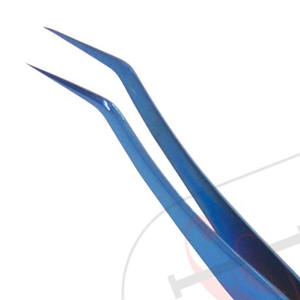 Pinza de volumen curvado de precisión para extensión de pestañas, 12mm, 35 grados, en Color azul, Etiqueta Privada, volumen de extensión de pestañas - Product Image 3