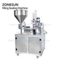 Zonnesun — Machine de remplissage et de scellage automatique, gelée, jus, lait, miel, chocolat, yaourt, tasse, pâte rotative à eau
