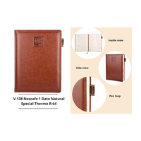 Carnet avec Logo personnalisé en cuir A5 avec couverture rigide personnalisée, cadeau d'entreprise uni de couleur noire