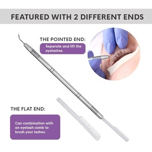 Kaneka Enterprises, herramienta portátil de alta calidad para levantar pestañas de acero inoxidable, herramienta separadora de pestañas de belleza - Product Image 3