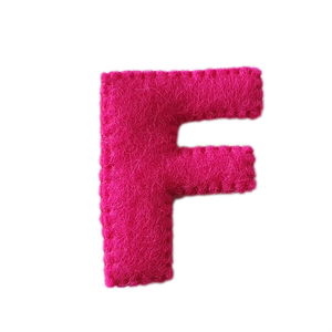 Alfabeto de fieltro de lana-A | Letra suave y respetuosa con el medio ambiente para el estudio de niños y otras creaciones de bricolaje. - Product Image 1