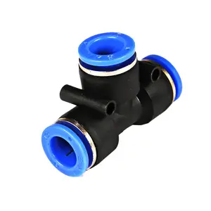 Conector rápido pneumático pu em linha reta, com pg pw de diâmetro variável pe py, tubo de três ventilação, tomada rápida 4 6 8 10-8mm