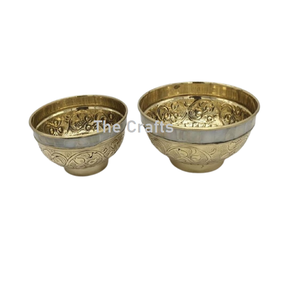 ชามพร้อมถาดสำหรับใส่อาหารขนมช็อกโกแลตทำจากโลหะสีทองพร้อมถาดสำหรับตกแต่งงานมุก - Product Image 5