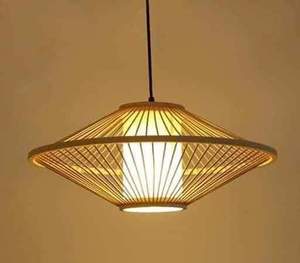 100% Handmade Chiếu Sáng Trong Nhà, Đèn Tre Trang Trí Nhà Bếp Chụp Đèn Mây - Product Image 5