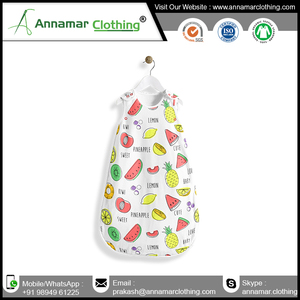Saco de dormir de bebé de diseño personalizado fabricante India 100 saco de dormir de bebé de algodón orgánico con personalización tiene certificado - Product Image 3