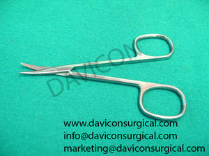 Lames de ciseaux strabisme incurvées B/B de 3Cm à partir du ruban à vis moyenne poignée de Style 4.1/4 pouces - Product Image 3