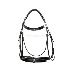 Conception surélevée de bride de cheval en cuir verni de haute qualité - Product Image 1