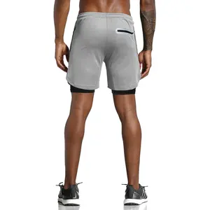 Vendita calda 2021 del Mens Quick Dry Calzamaglia di Fitness In Esecuzione di Fitness di Compressione di Yoga Pantaloncini Con Tasche