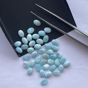 3mm 4mm 5mm Pierre Larimar Naturelle Ovale Lisse Dos Plat Cabochon Calibré Pierres Précieuses Lâches du Fabricant Prix de Gros Acheter - Product Image 2