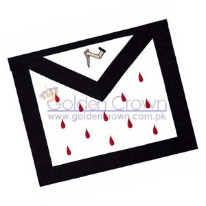 Rito escocés 9th grado seda delantal | Accesorios masónicos delantal proveedor - Product Image 1