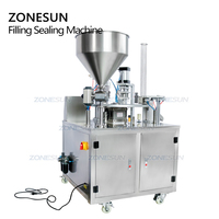Zonnesun — Machine de remplissage et de scellage automatique, gelée, jus, lait, miel, chocolat, yaourt, tasse, pâte rotative à eau