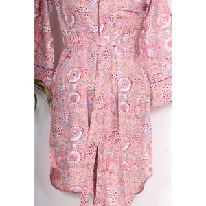 Chemisiers bohèmes en coton pour femmes-Chemise imprimée de fleurs faite à la main-Vêtements tissés de grande taille-Chemises en coton naturel - Product Image 6