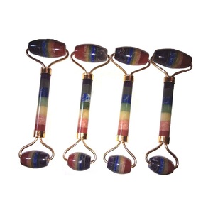 ลูกกลิ้งนวด7จักระลูกกลิ้งคริสตัลธรรมชาติลูกกลิ้งนวดหน้า - Product Image 2