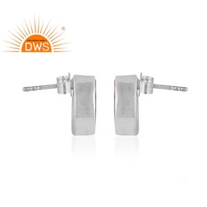 Designer Fine Sterling Silver Natural Mojave Copper Oyster <b>Turquoise</b> Gemstone <b>Stud</b> <b>Earring</b> Jewelry Manufacturer - Product Image 3