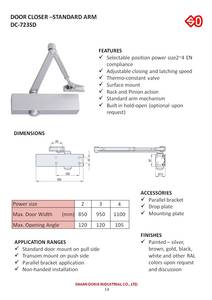 DC-723SD DOOR CLOSER STANDARD ARM - Product Image 3