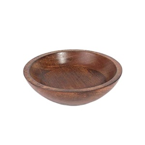Medium 10x10x2.75 in Rusticity Mango Wood Serving Bowl <b>Small</b> Set - Product Image 1