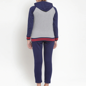 Chándal personalizado de lana con cremallera para mujer, conjunto de chándal con capucha, chándales personalizados - Product Image 4