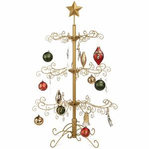 Ornement de sapin de Noël en fer forgé, accessoire décoratif intérieur et extérieur, sapin de Noël en fer fantaisie - Product Image 3