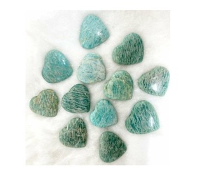 Haute qualité amazonite palmier cœur pierre cristal palmier cœur gonflé pierre naturelle guérison pierre précieuse quartz grossiste - Product Image 2