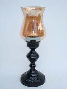 Bougeoir de luxe fantaisie moderne avec cheminée en verre aluminium brillant poli/nickelé nouveau style bougeoir Offre Spéciale fantaisie - Product Image 3