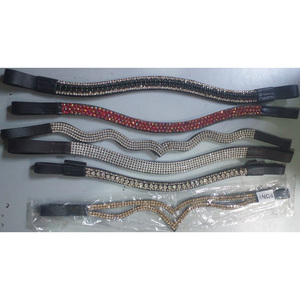 VENDO Bling coloridas browbands ecuestre caballo resplandor Brow Band IN; dólar 3 tamaños COB completo Shetland INDIAN LEATHER - Product Image 5