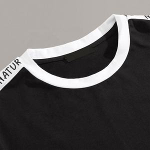 Conjunto Deportivo de Verano para Hombre con Logotipo Personalizado, Camiseta de Cuello Redondo de Poliéster/Algodón Ligero de Secado Rápido y Antibacteriano - Product Image 3